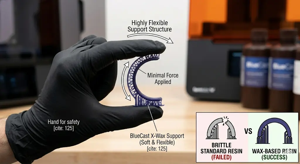 Not fragile wax based resins