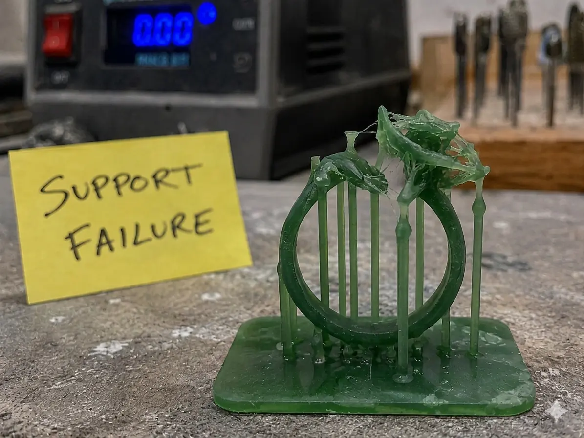 Jewelry 3d printing support setting